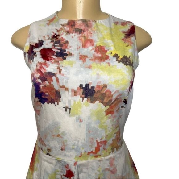 Hunter Bell Pink and White Halter Midi Dress - Picture 5 of 10